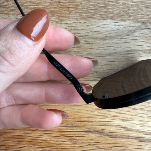 Saint Laurent Black Sunglasses with Leather Case main image 4